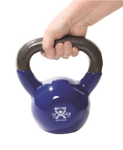 Picture of Kettlebell Vinyl Coated Weight Black  20lb  10