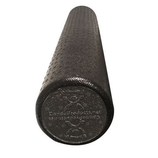 Picture of CanDo Foam Roller Black Compos Extra Firm  Round  6  x 36