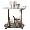 Picture of 18.75" x 29.75" x 27.375" Chrome Serving Trolley