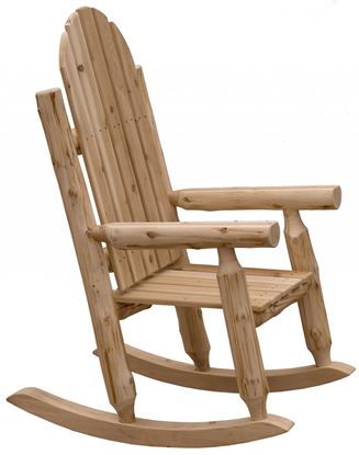 Picture of Rustic and Natural Cedar Adirondack Rocking Chair