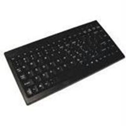 Picture of ACK-595 - MINI KEYBOARD WITH EMBEDDED NUMERIC KEYPAD (PS/2, BLACK)