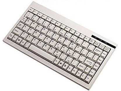 Picture of ACK-595 - MINI KEYBOARD WITH EMBEDDED NUMERIC KEYPAD (PS/2, WHITE)