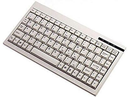 图片 ACK-595 - MINI KEYBOARD WITH EMBEDDED NUMERIC KEYPAD (PS/2, WHITE)