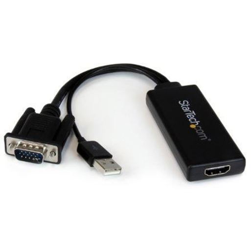 Picture of CONVERT A VGA SIGNAL FROM A LAPTOP OR DESKTOP TO HDMI USB-POWERED -CONVERT VGA T