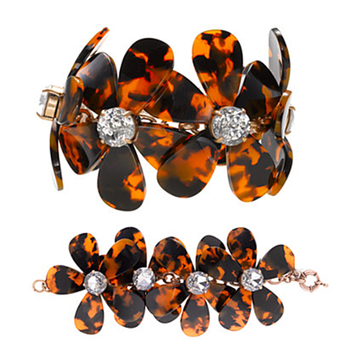 Picture of Flowers in Bloom - Our Tortoise Shell Color Bracelet to match the Necklace