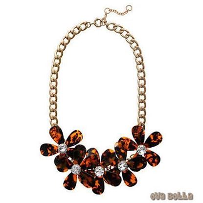 Picture of Flowers in Bloom - Our Tortoise Shell color Necklace - Get the matching Bracelet too