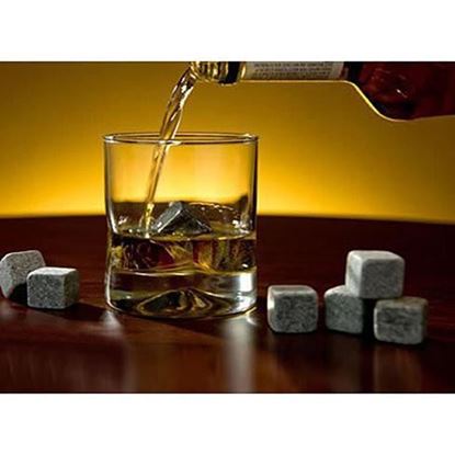 Picture of Whiskey on THE ROCKS - Pure Soapstone Rocks set of 9