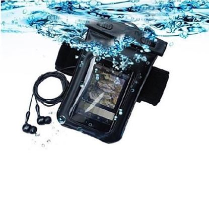 图片 Waterproof Bag for you Smartphone with Music Out Jack and Waterproof Headphones