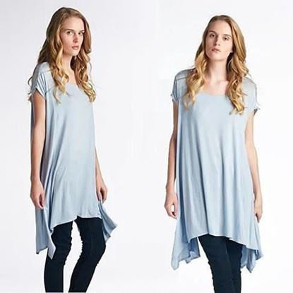 Picture of Butterfly Whisper Light Flowy Relaxed fit Round Neck Top Made in USA