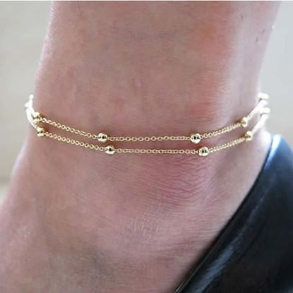 Picture of Happy Ending Anklets in Silver and Gold