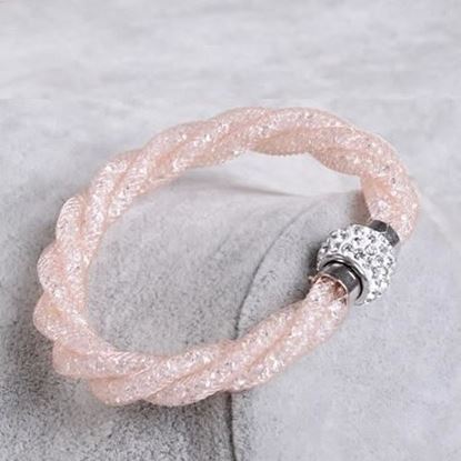 Picture of Rope Bracelet a Wire Mesh with Tiny Crystal loaded to form a Halo