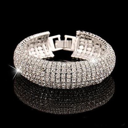 Picture of Glamour Girl Crystal Bangle Cuff Bracelet