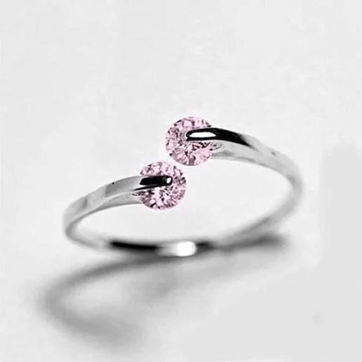 Picture of Match Made in Heaven Rings in Rose Gold and Pink Diamond Crystals