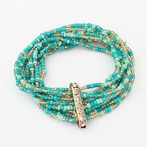 Picture of Bohemian Bead Bracelet in Springy Colors