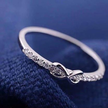 Picture of Infinite Love Ring with parade of CZ Diamonds