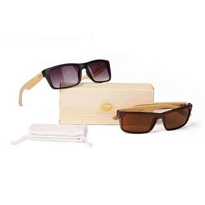 图片 Wanderlust Sunglasses  Eco Friendly, Made from Bamboo Wood and Recycled plastic material