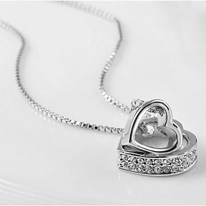 Picture of Hugging Hearts Pendant and Chain