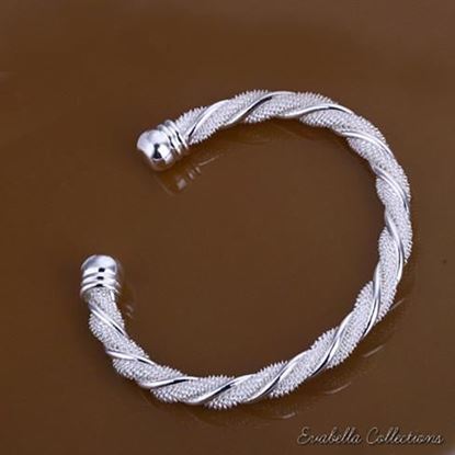 Picture of Beloved - The Silver Cuff Italian Design Bracelet by Evabella Collections