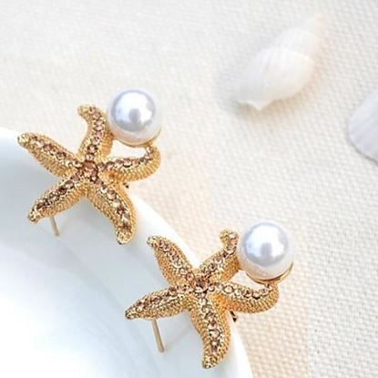 Picture of Gifts from the Sea - Starfish Pearl Earrings