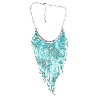 Picture of Bohemian Beads Waterfall Necklace