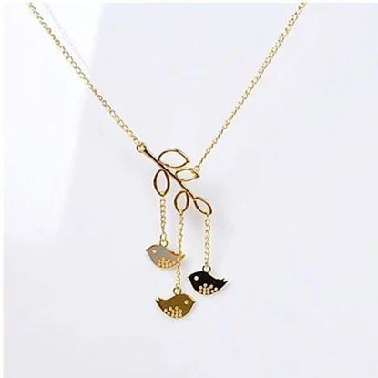 图片 We R Family Necklace Includes 3 Birds Together