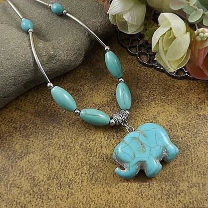 Picture of Elephanta Turquoise Necklace