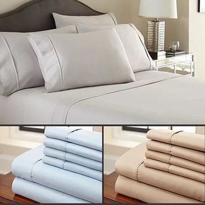 Picture of Simple Threads 6pc Set Super Cool Microfiber Bed Sheets Solid Colors 1800 TC