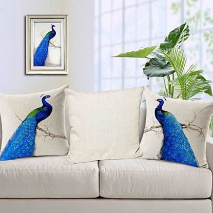 Picture of PEACOCK EXOTICA Cushion Covers In Pairs