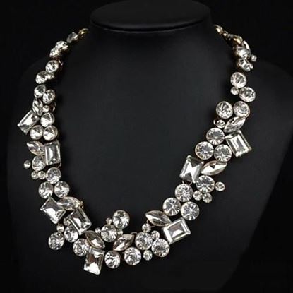 Picture of Hello Gorgeous! Diamond Crystal Statement Necklace