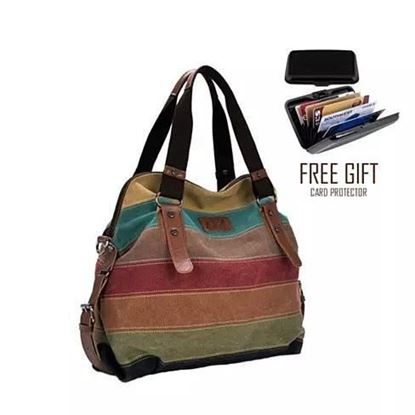 Picture of Viva Voyage Wild Zebra Journey Bag With FREE RFID Wallet