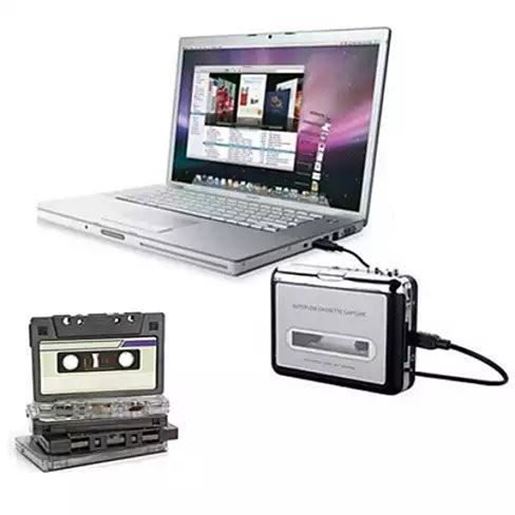 Image sur 2 in 1 Audio Cassette to MP3 Music converter