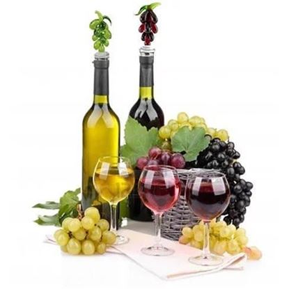 Picture of Hearty Wines Pair Of Wine Stoppers For Wine Lovers