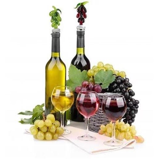 Picture of Hearty Wines Pair Of Wine Stoppers For Wine Lovers