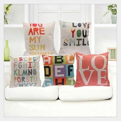 图片 ABC Of Love Cushion Covers