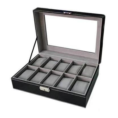 Picture of WATCH VALET Glass Top Watch Boxes For Collection Of 6 or 10 Watches