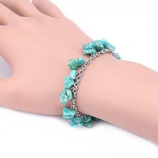 Picture of Turquoise Beach Muse Bracelet As Well As Anklet