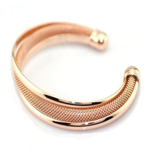 Picture of Capri Moon 18 KT Rose Gold Plated Italian Design Mesh Bracelet