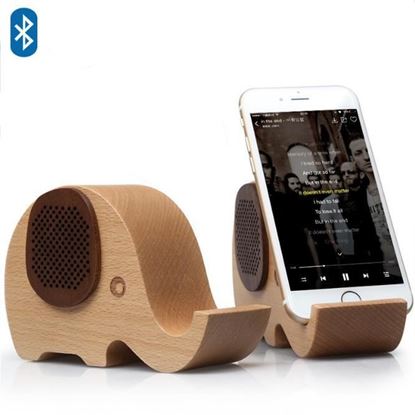 图片 WOODSY GOODSY 2 IN 1 Bluetooth Speaker And Cell Phone Stand