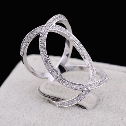 图片 XOXO Diamond Crystal Rings In Rose Gold And Silver Tones