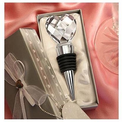 Picture of I Heart Wine Crystal Heart Wine Stopper