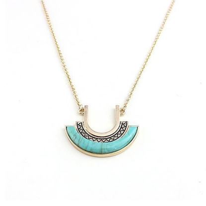 Picture of Love U To The Moon Long Turquoise Necklace