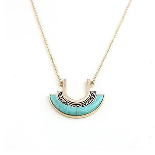 Picture of Love U To The Moon Long Turquoise Necklace