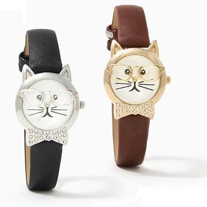 Picture of Bow Tie Affair Cat Watch With Diamond Crystal Bow