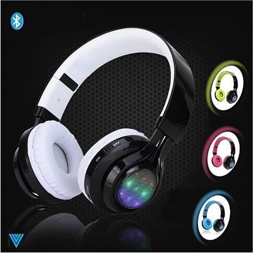 Picture of Disco Scene Glow In The Dark LED Bluetooth Headphones