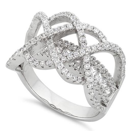 Picture of Ring Ceremony Double Infinity 2 In 1 CZ Ring