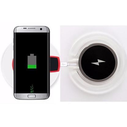 图片 Wireless Qi Charger In Translucent Color For Samsung And Other Compatible Phones