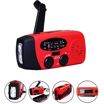 Picture of Storm Safe Emergency AM/FM/NOAA Weather Band Radio With Solar Flash Light And Built-in Phone Charger