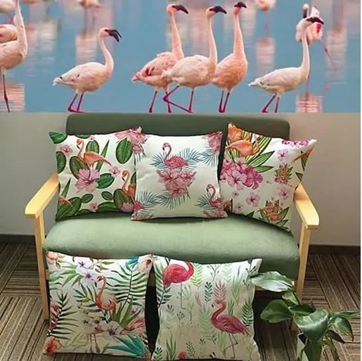 Picture of Fabulous Flamingos Cushion Covers