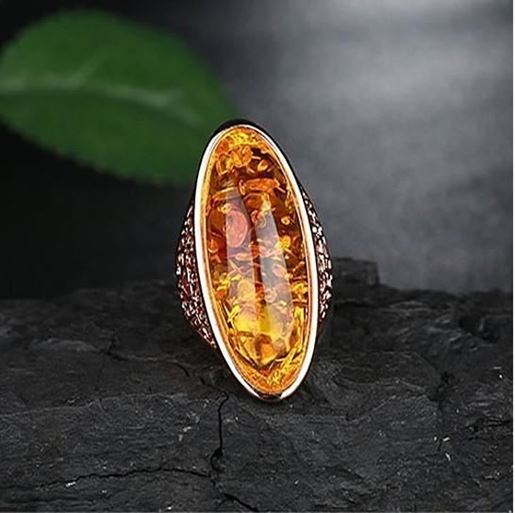 Picture of Lava Ring In Fiery Oval Opal