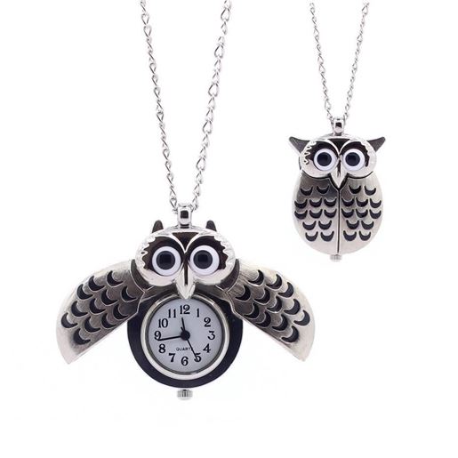 Picture of O My Owl Pendant Watch In Antique Gold